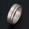 Lifestyle image featuring our one of a kind silver and rough diamond ring.