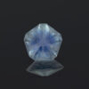 An image of a custom cut Montana sapphire in Voltolini's Hanami design.