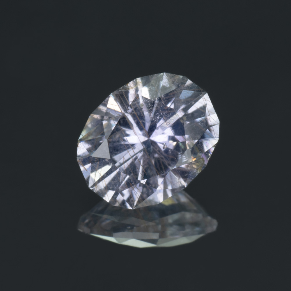 A 1.06 carat pale purple Tanzanian sapphire.
