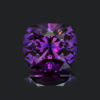 An image of a lab-created purple sapphire.
